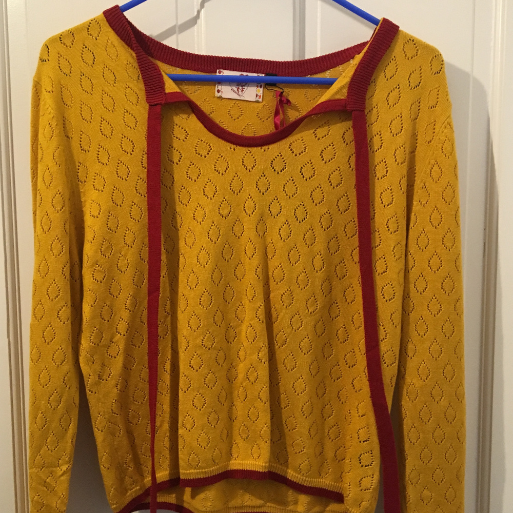 Modcloth Banned Antique Market Maven Sweater